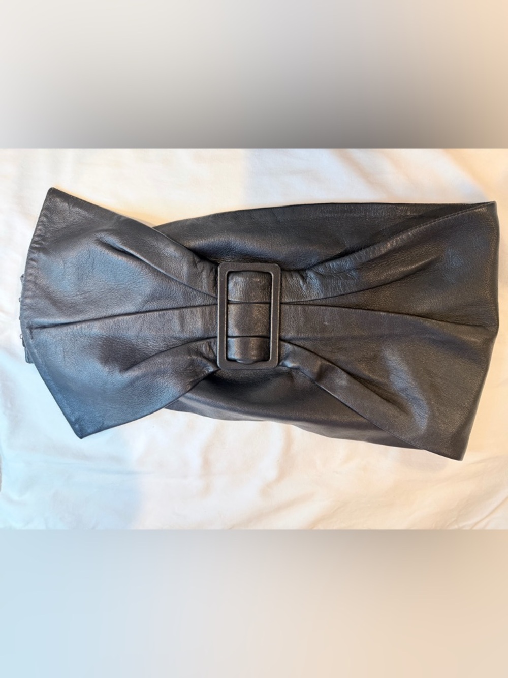 DUNDAS Black Leather Belt